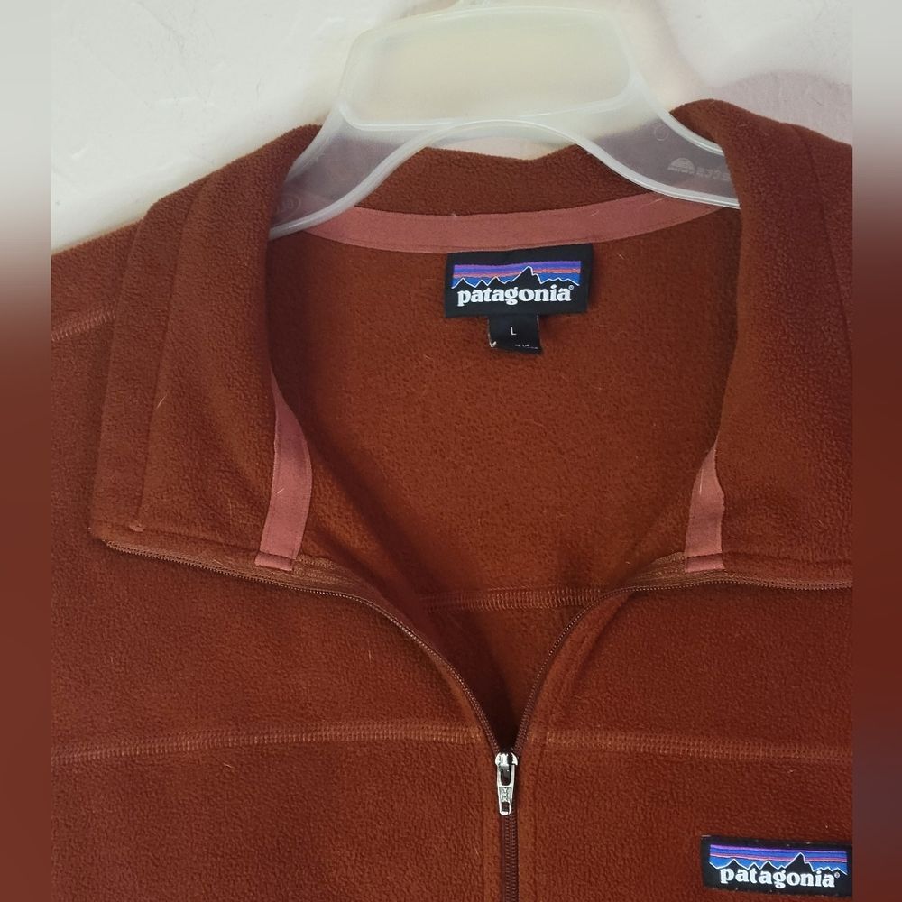 Patagonia 1/4 zip fleece ling sleeve pullover, sz L - Picture 4 of 7
